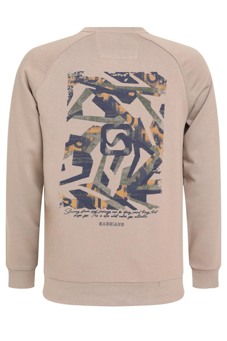 Gabbiano taupe heren sweater