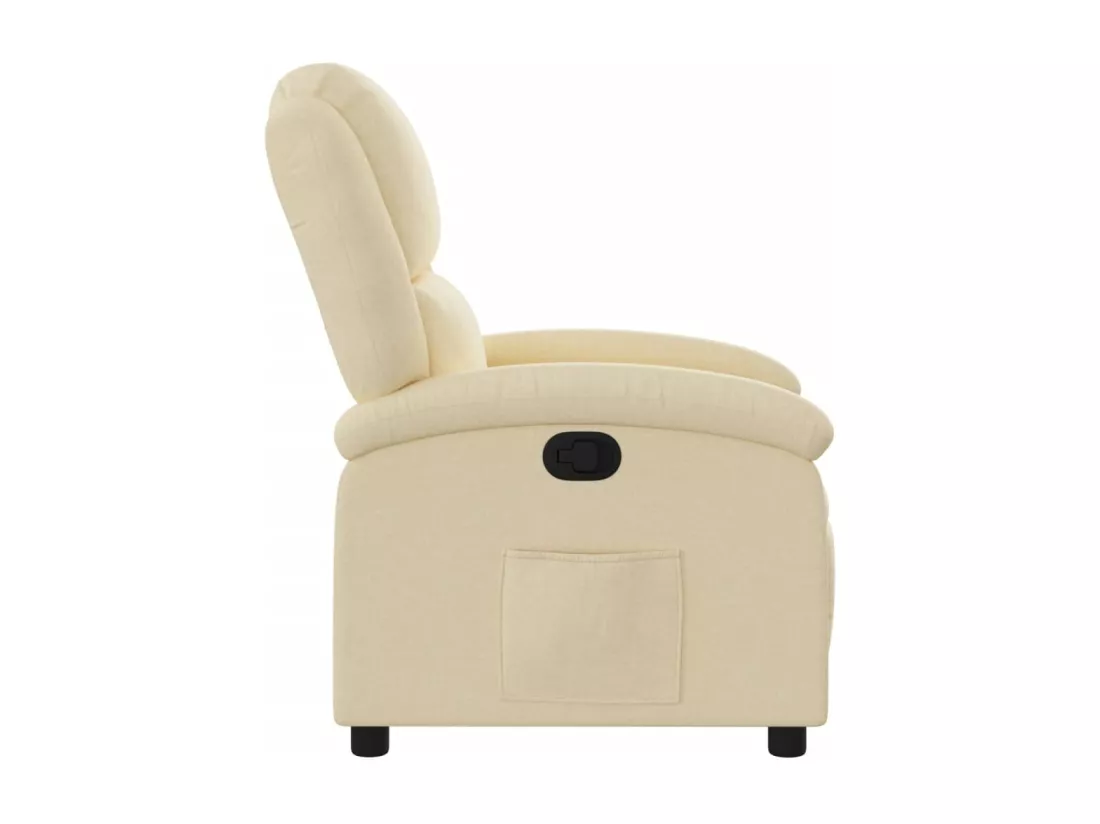 Fauteuil inclinable Crème Tissu