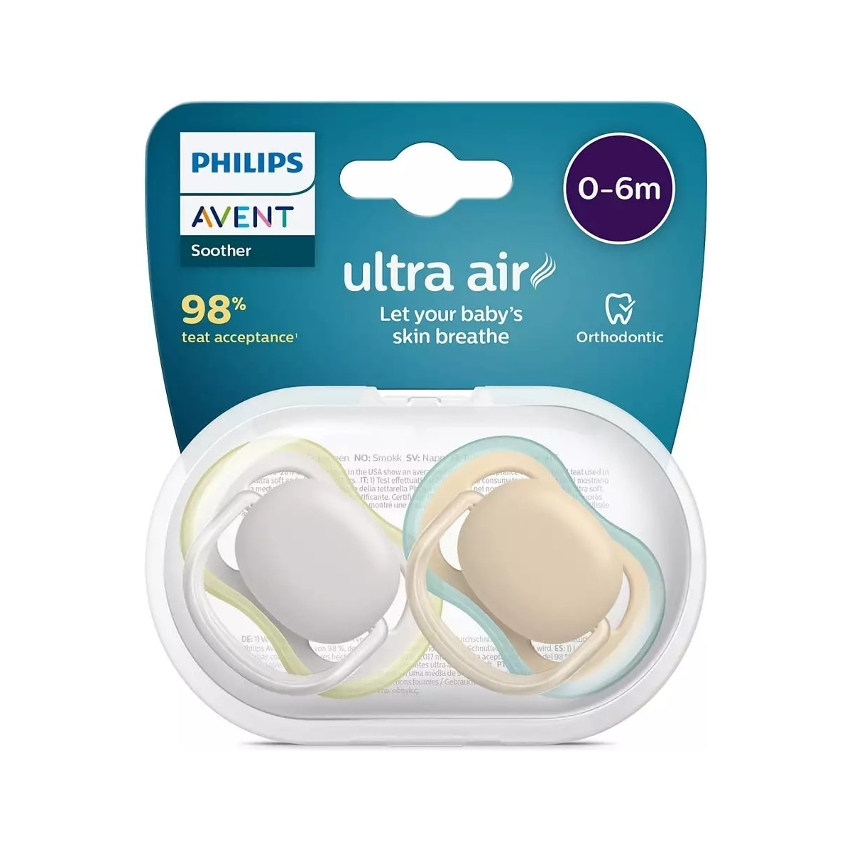 Philips Avent SCF349/01 Ultra Air smokker 18 måneder+, 2 stk, beige