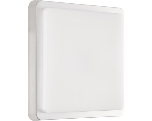 LED buitenplafondlamp 12W 1500 lm 3000K 28x28 cm zilver/wit