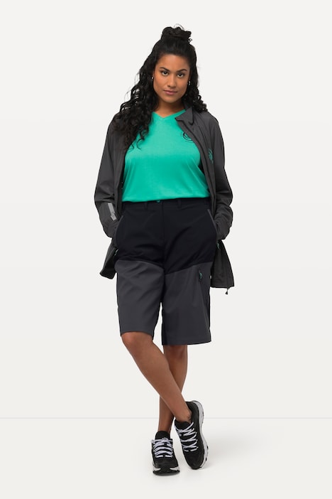 Nordic-Walking-Shorts, wasserabweisend, Zipptaschen