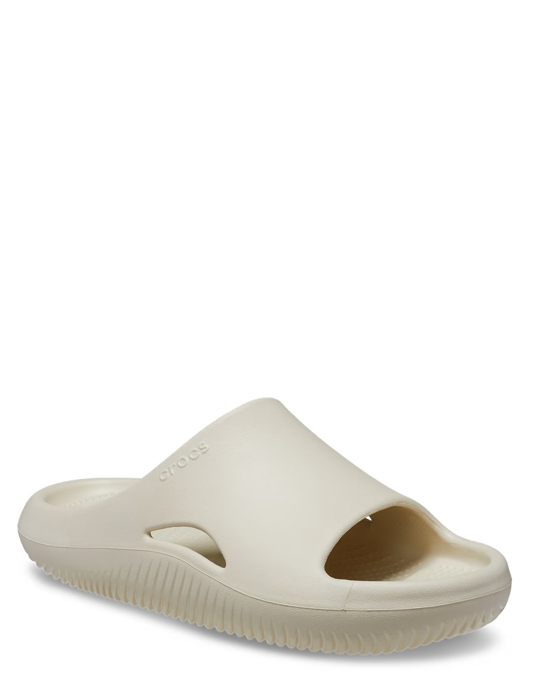 crocs claquettes femme mellow slide blanc cassé