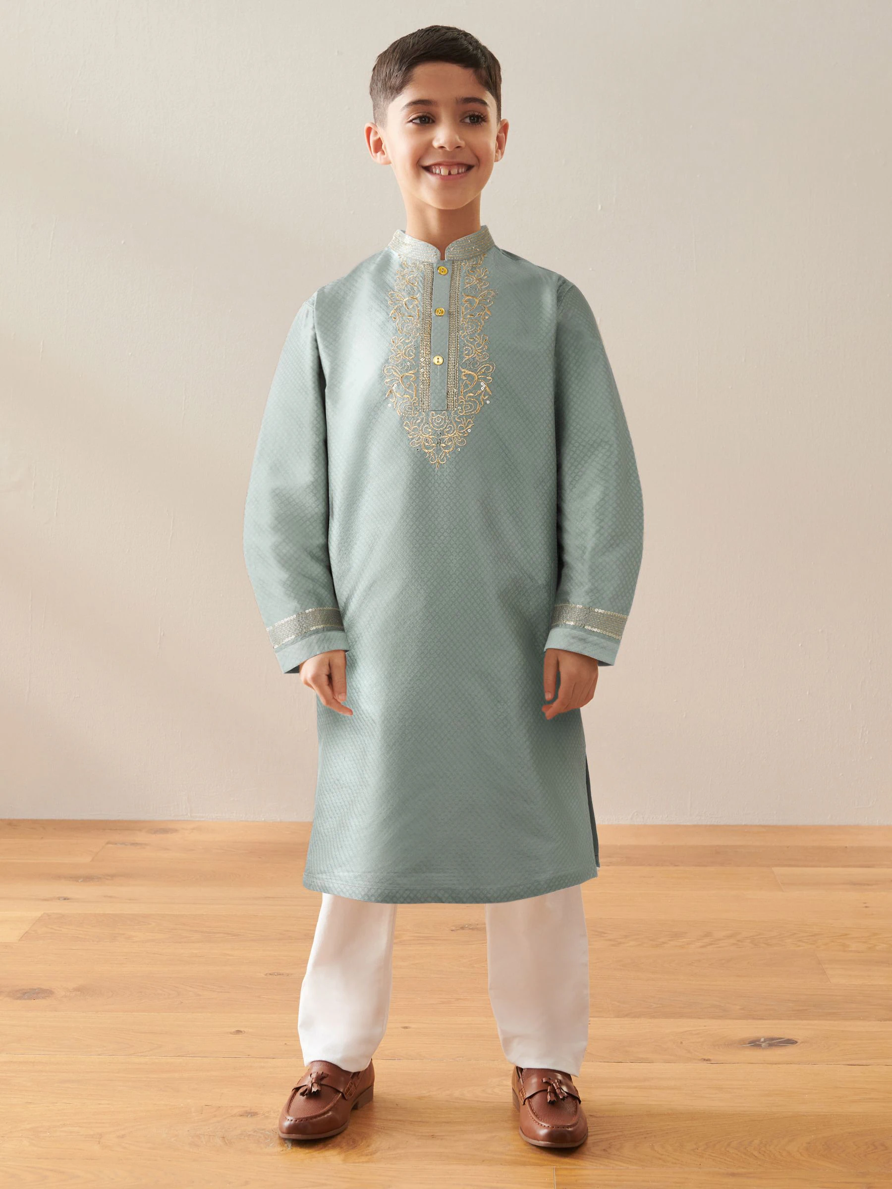 Turqouise blauw - Eid Koerta (3mnd -16jr)