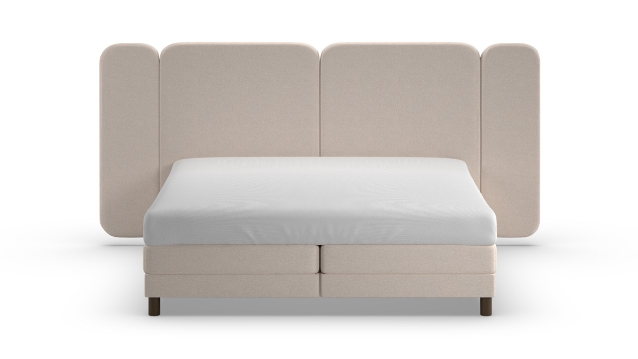 Elektrische boxspring Ridge met Kårlsson Excellence matras - Warm wool beige