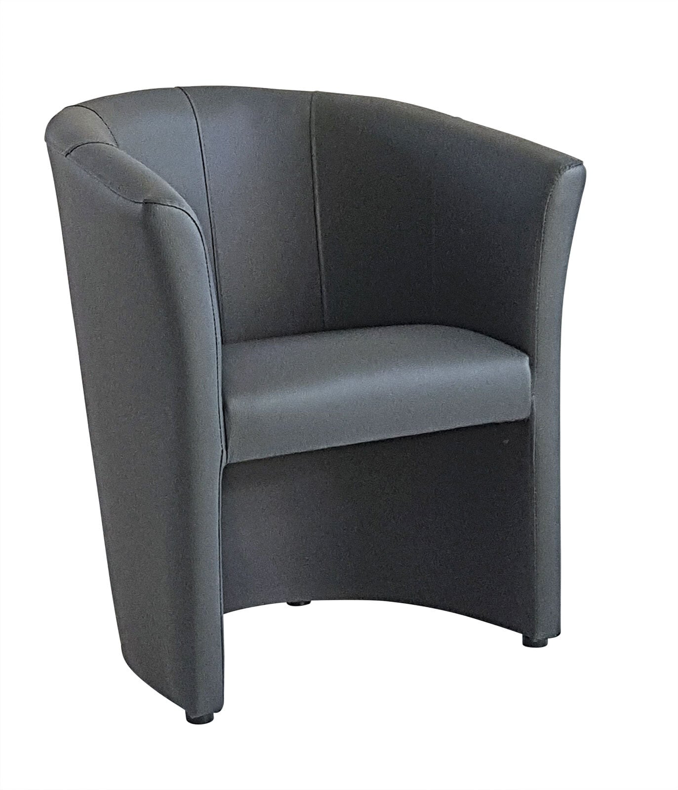 Cocktailsessel Boston Kunstleder Schwarz