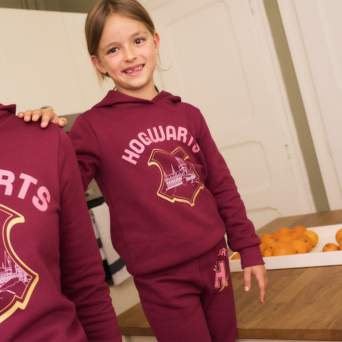 Yigga Harry Potter Hoodie mit großem Print dunkelrot