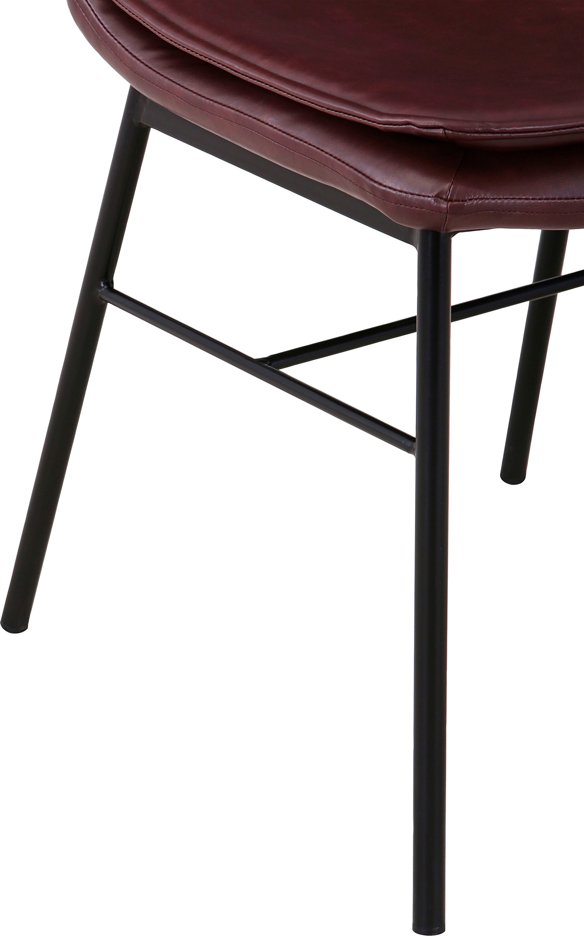 Kayoom Polstergarnitur »Stuhl Brady 125 2er-Set und Eisenfuss« Set, 2 Stk. tlg. pflegeleicht, bequem, bequemes Sitzerlebnis