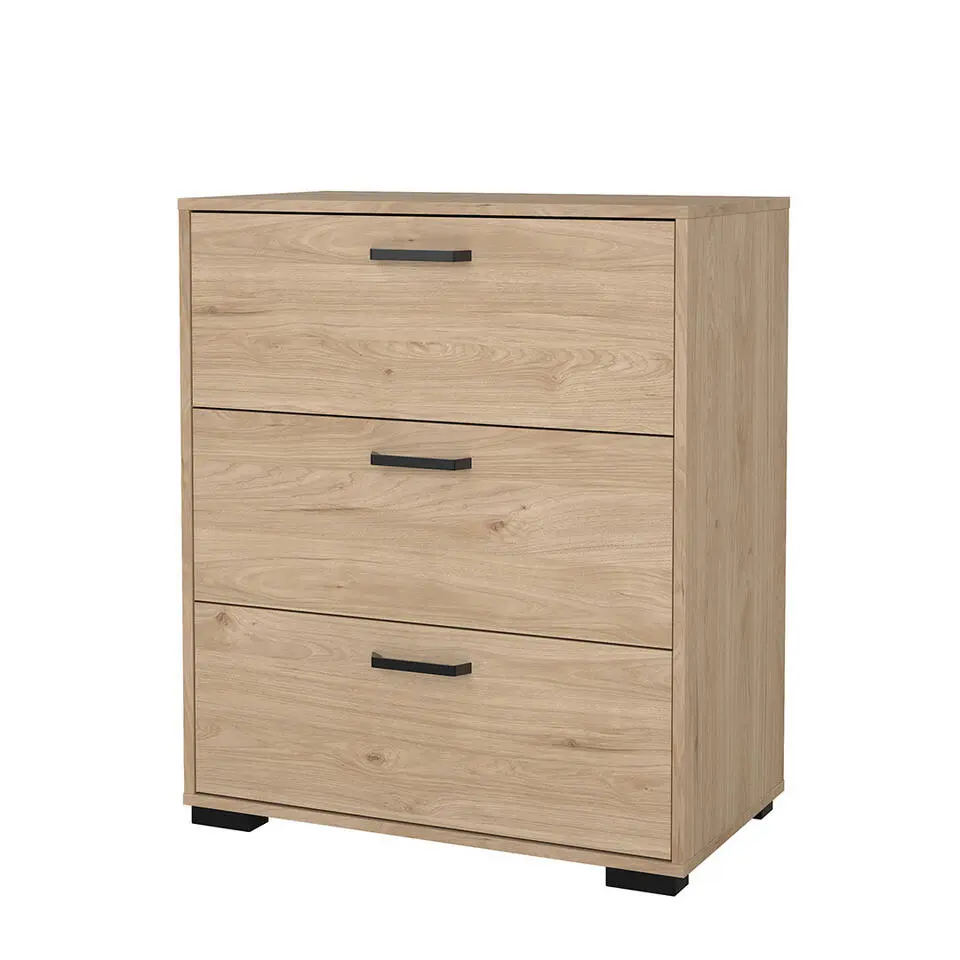 Hioshop Sofia ladekast 3 lades eikdecor