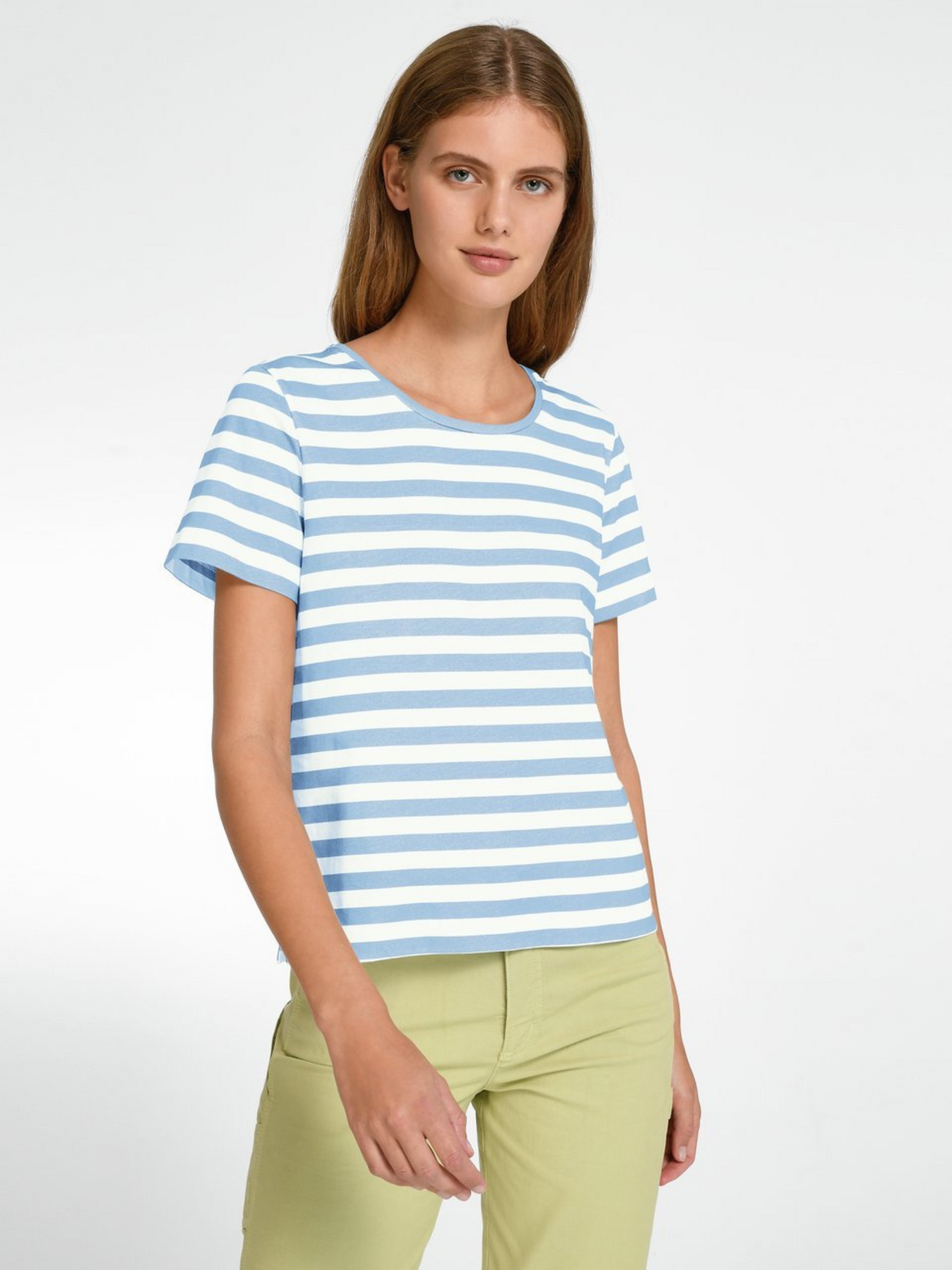 Rundhals-Shirt mit 1/2-Arm