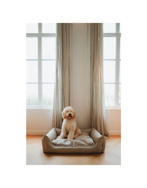 Maxxnobel Ultra Orthopedische Sofa Lederlook Beige - Hondenbank