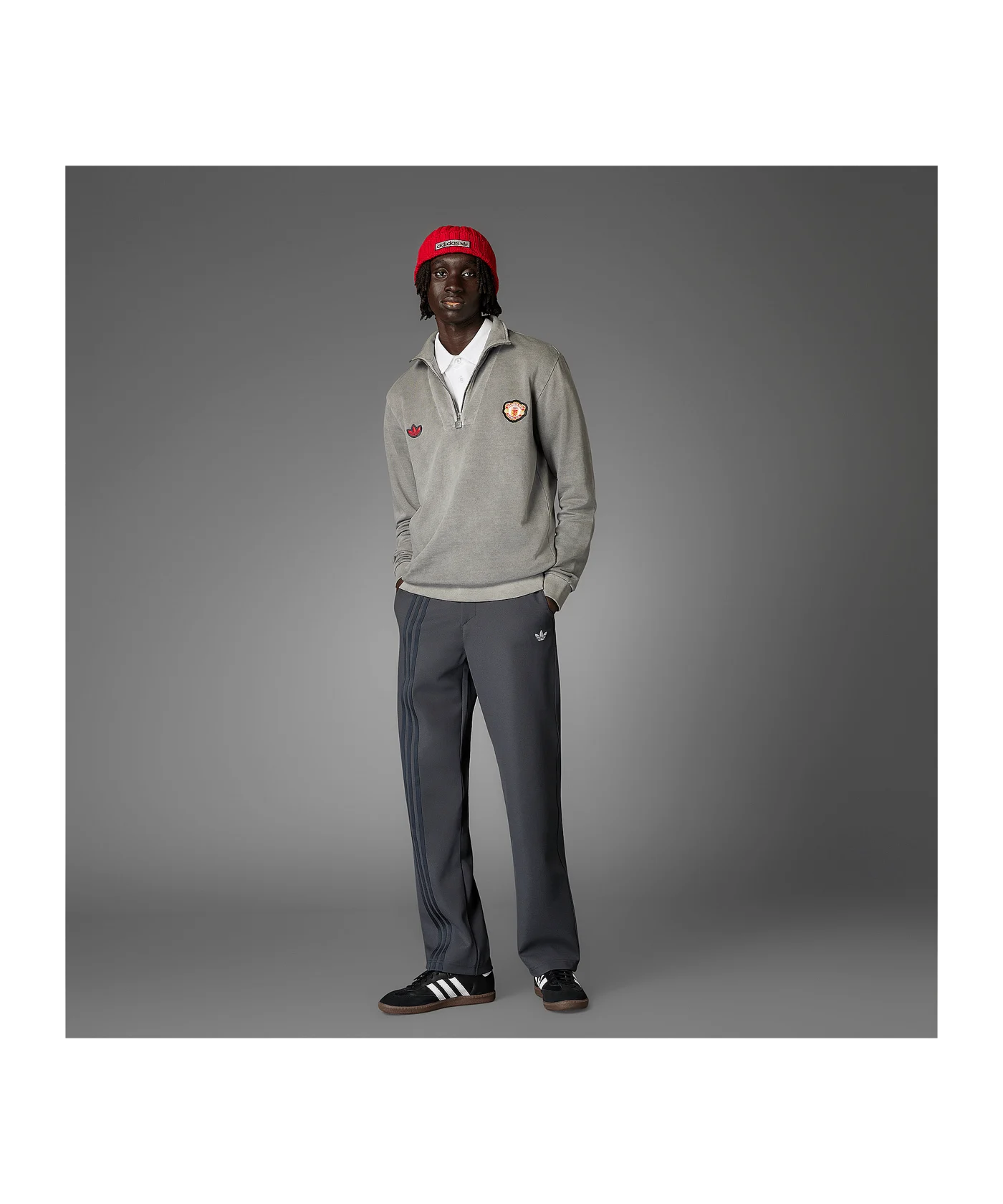 adidas Manchester United Sweatshirt Schwarz