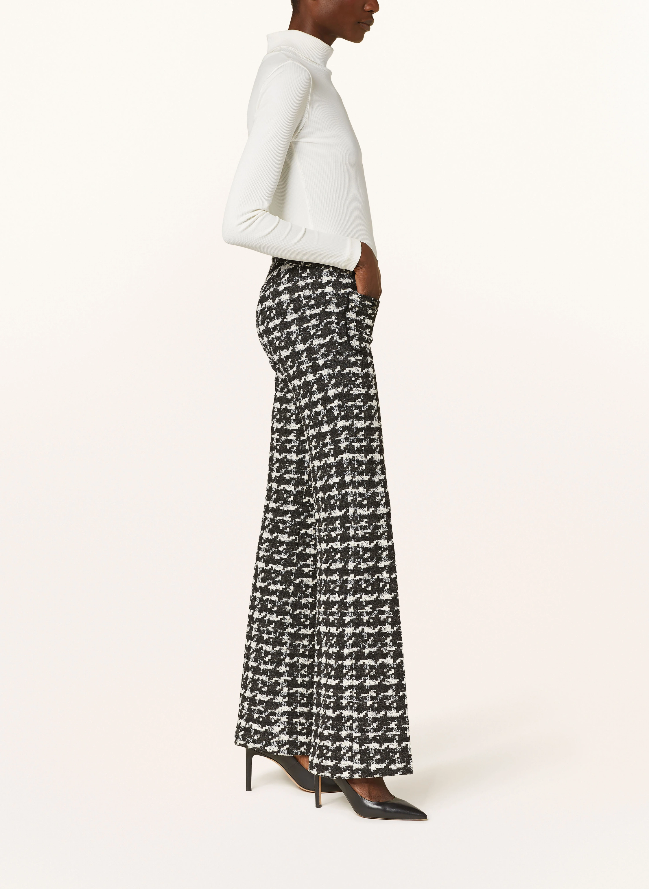 CAMBIO Tweed-Hose FRANCIS mit Glitzergarn