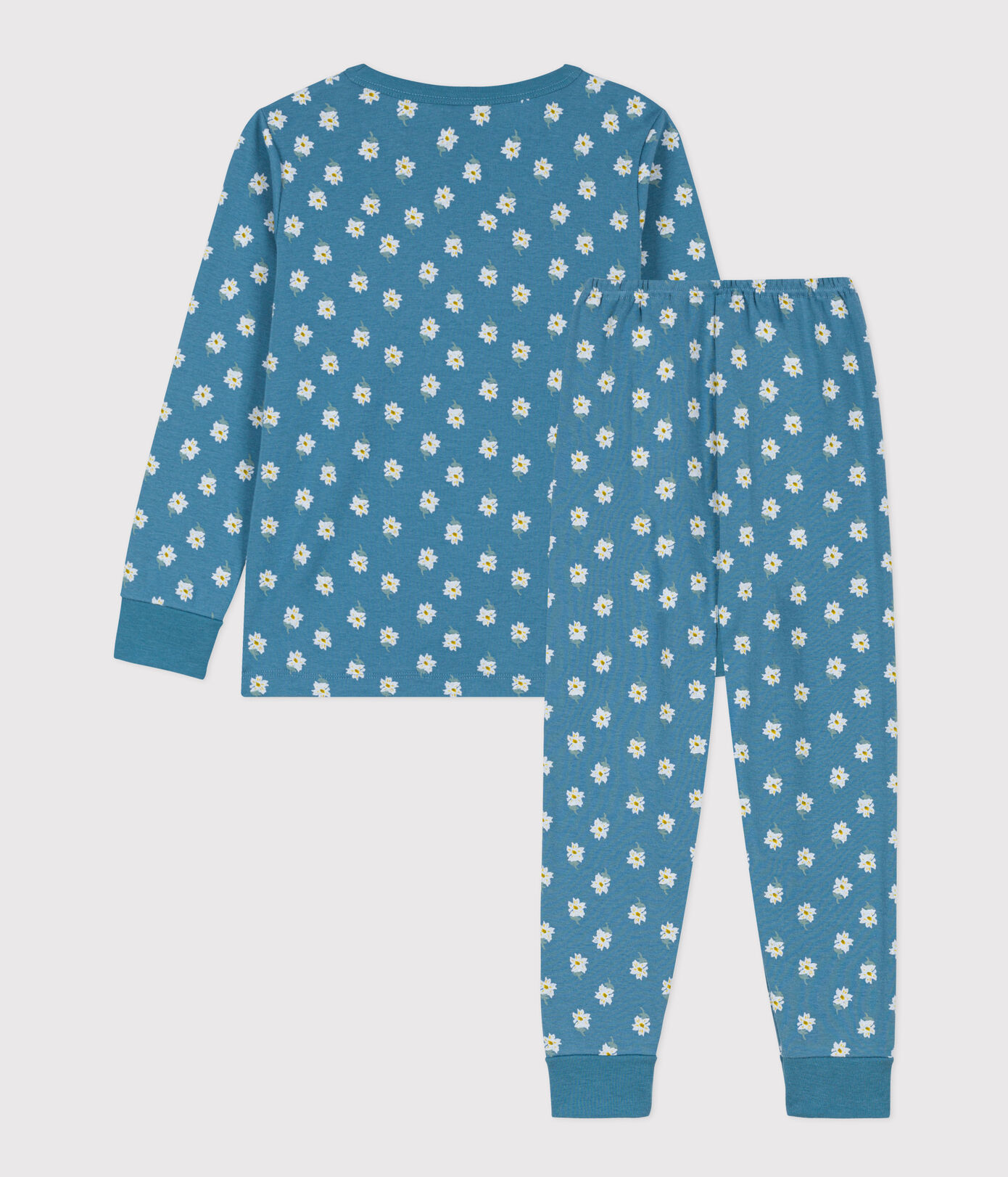 Pyjama fleur petite fille en coton