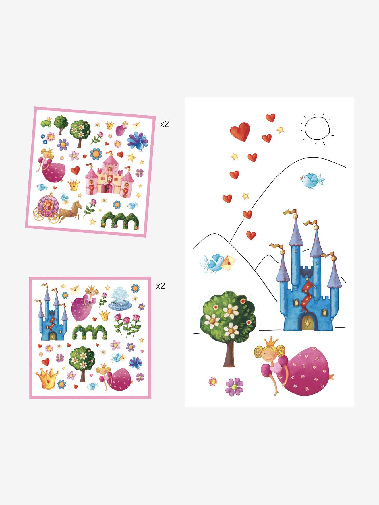 160 adesivos da Princesa Daisy DJECO multicoloridos