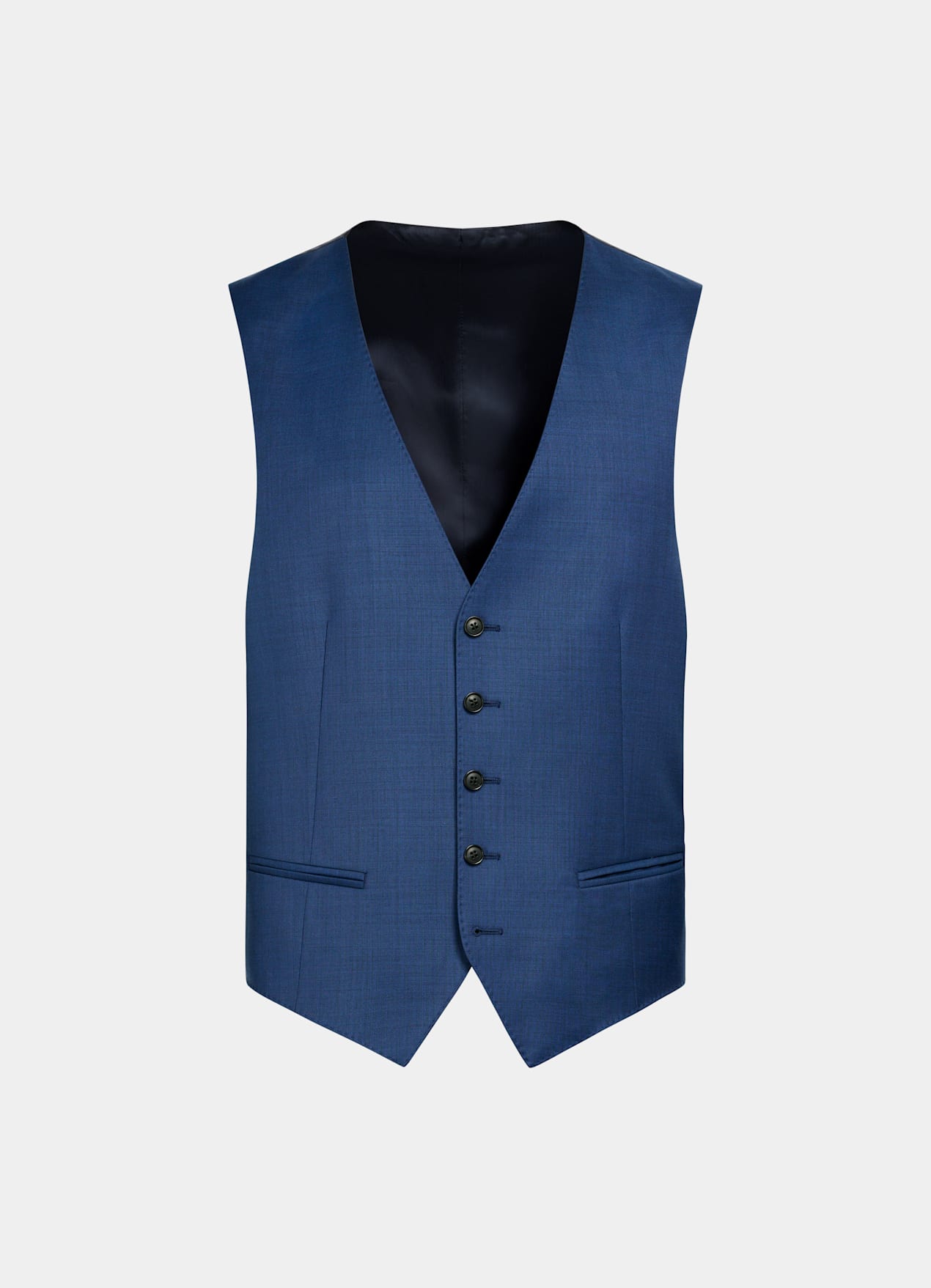 Gilet de costume bleu moyen