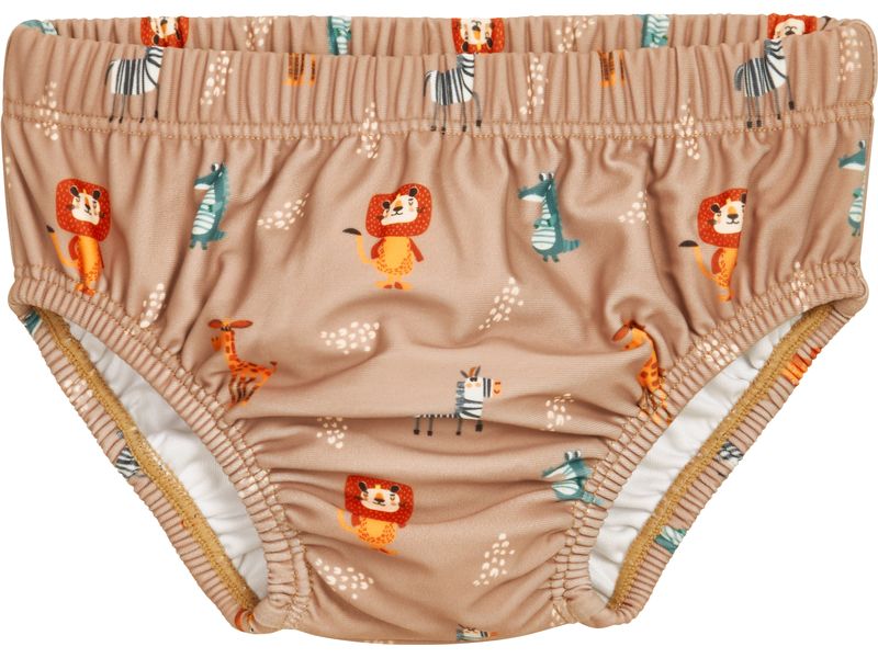Playshoes Schwimmwindel Wildtiere Braun Gr. 86/92 Windelhose mit UV-Schutz für Jungen