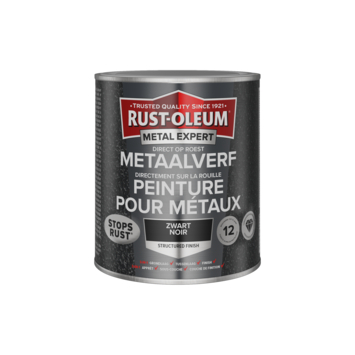 Rust-Oleum metaalverf structuur zwart 750 ml