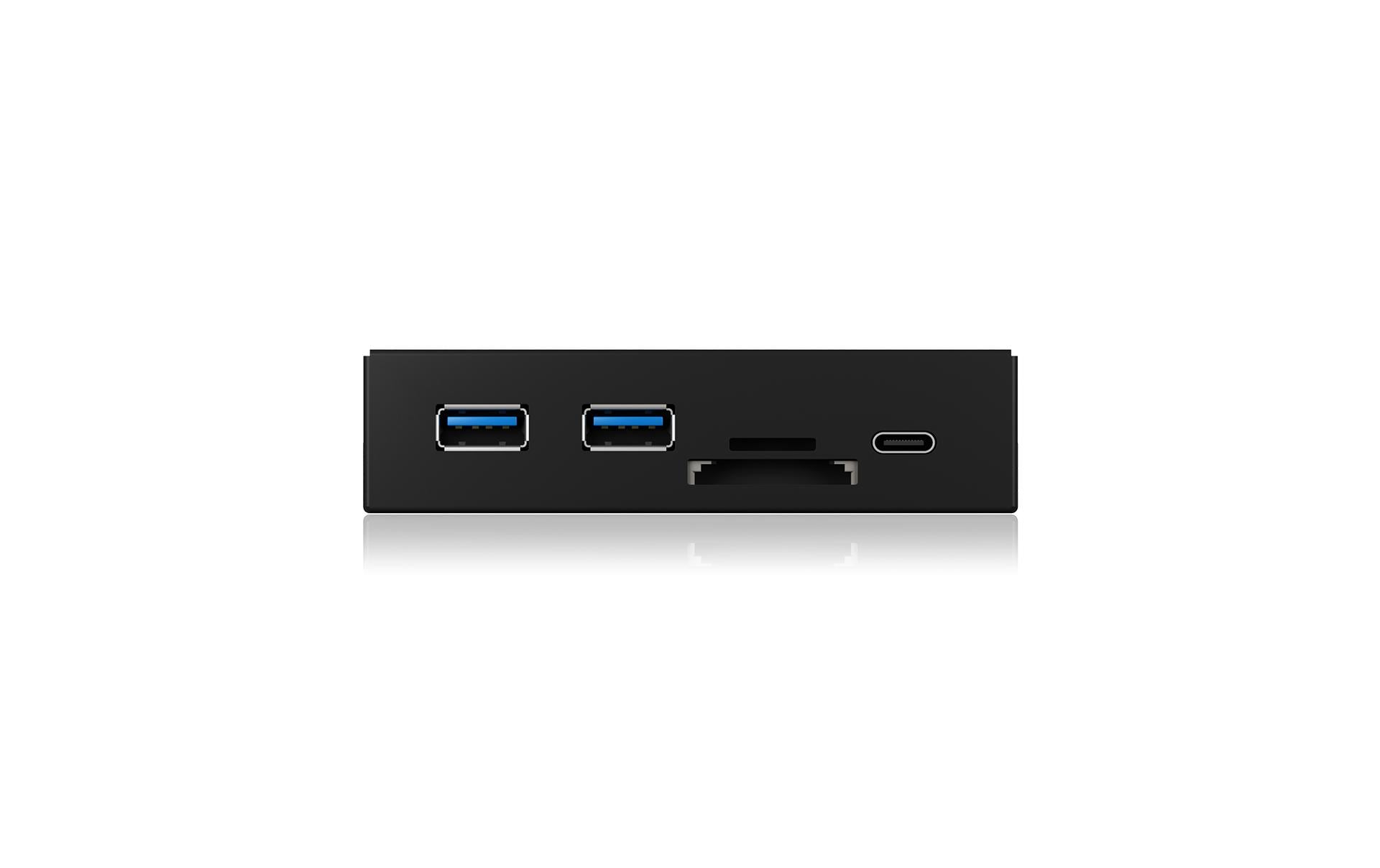 Front Panel IB-HUB1417-i3 USB 3.0 Type-C/Type-A Hub 3.5