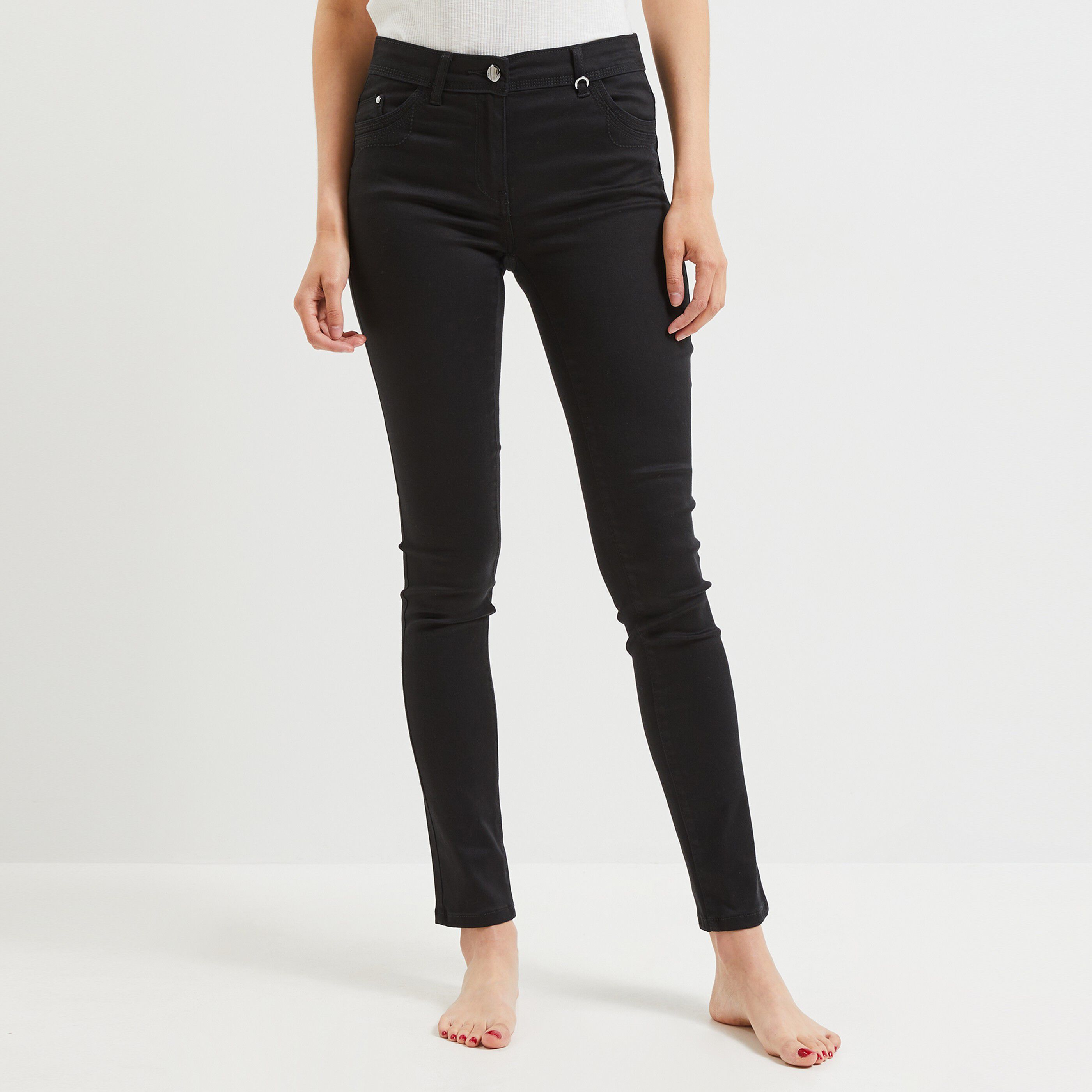 Jean slim push up RIO femme - BLACK
