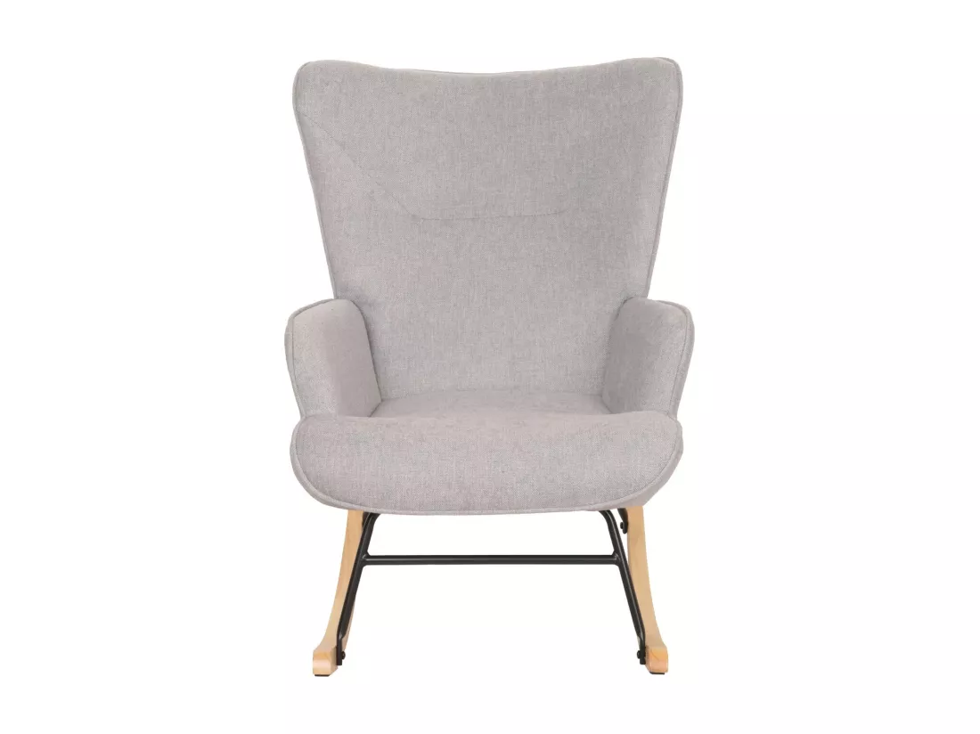 Chaise à bascule MCW-N14, gris clair