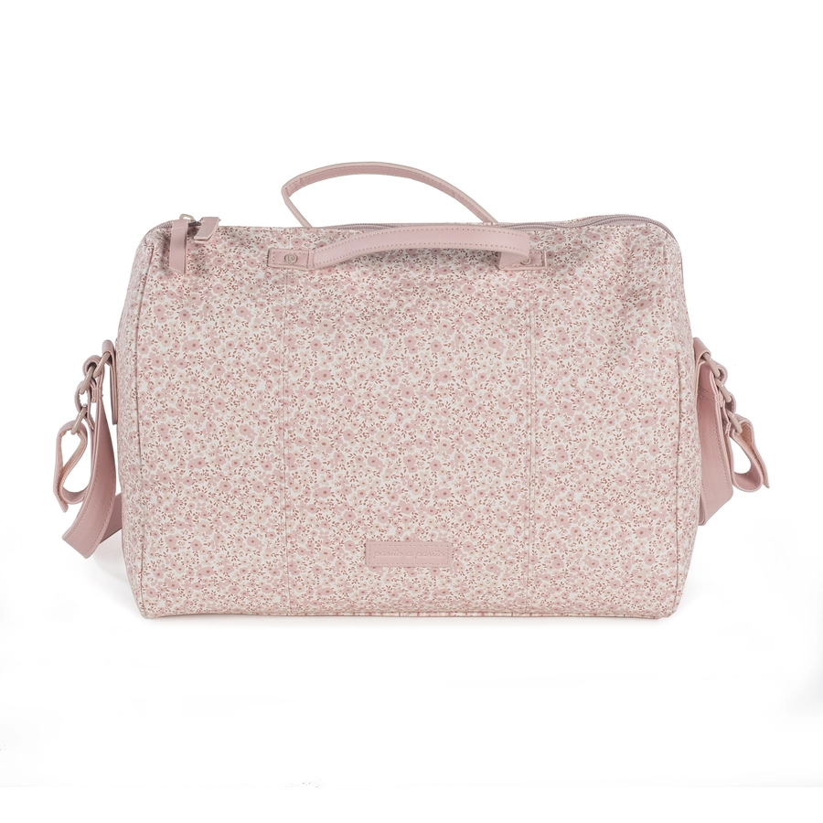 pasito a pasito Wickeltasche rosa  geblümt