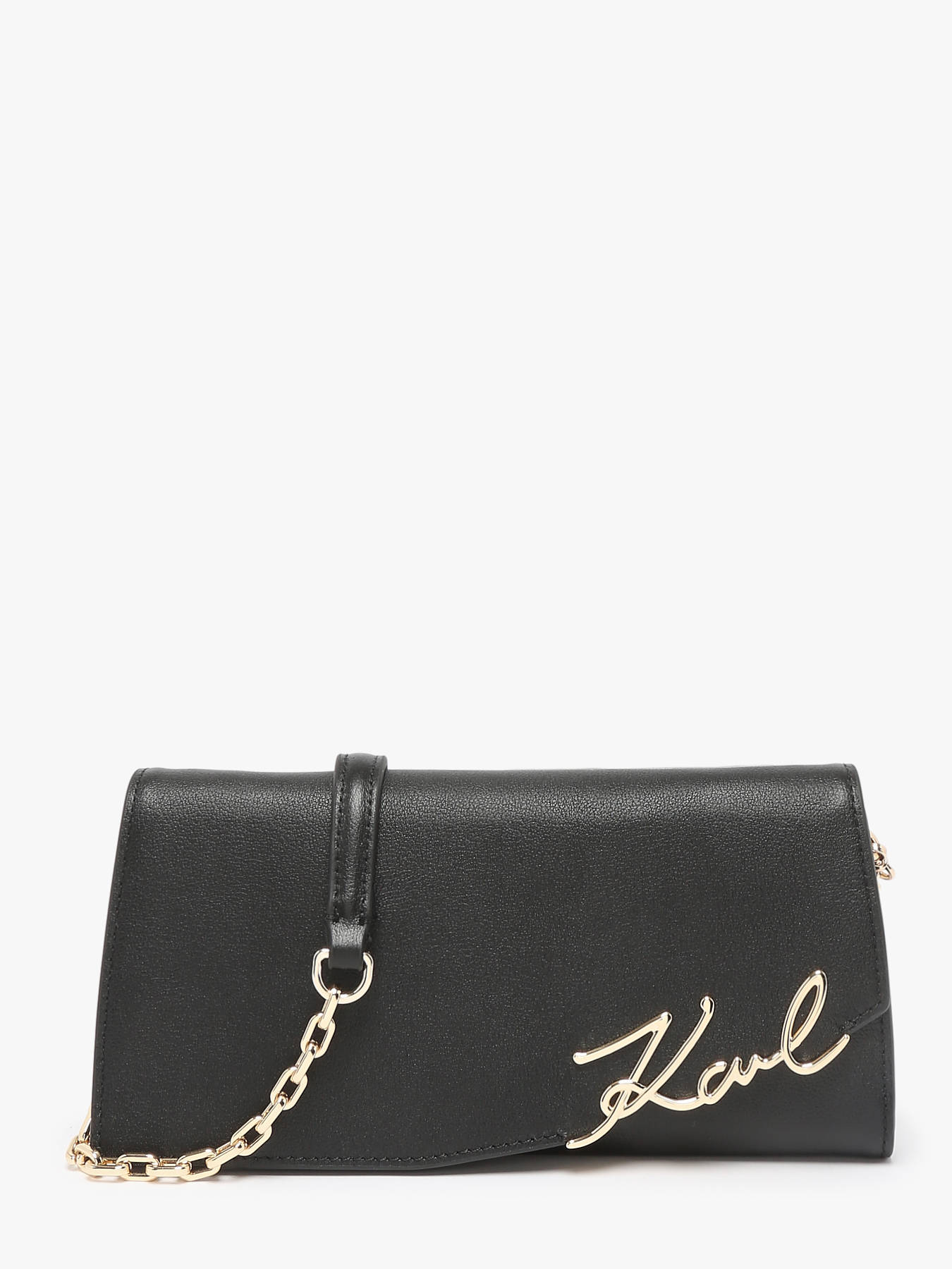 Sac bandoulire K signature cuir KARL LAGERFELD
