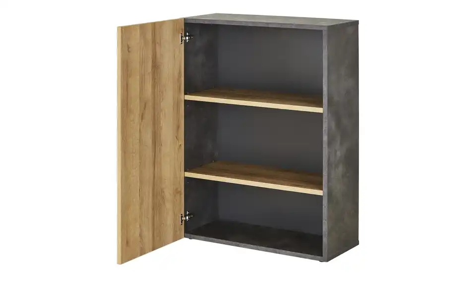 Aktenschrank Chiemsee 110 cm Steingrau, Eiche (Nachbildung)
