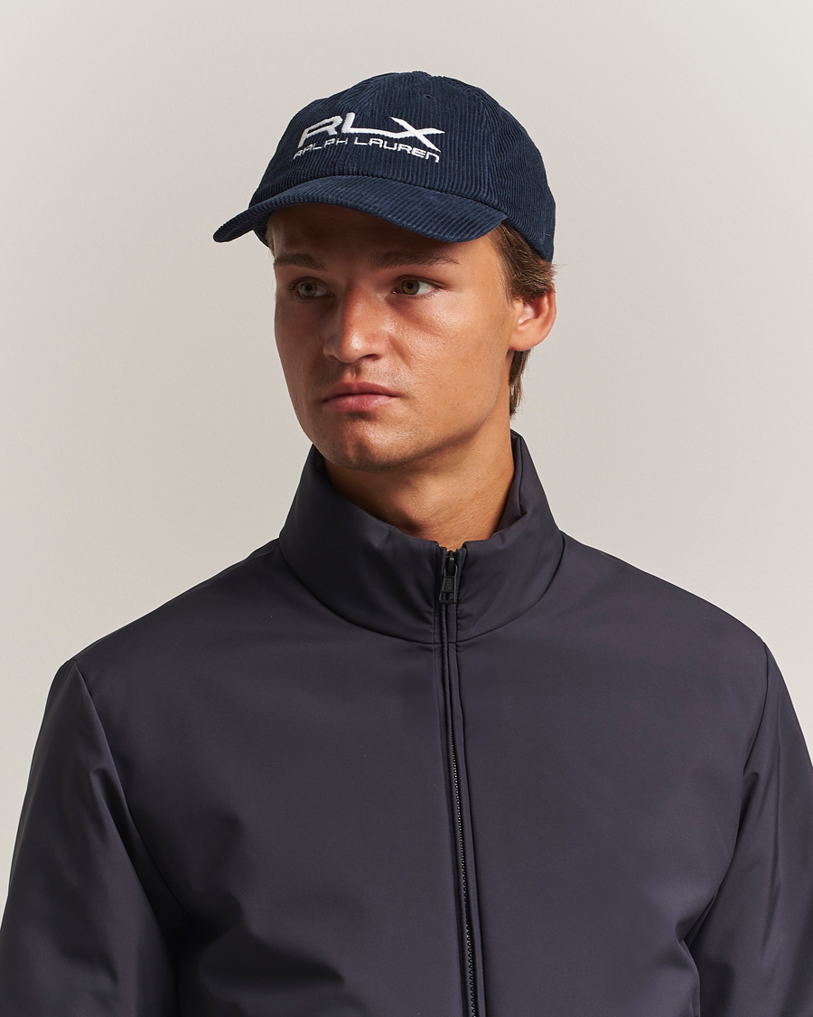 RLX Ralph Lauren Corduroy Cap Refined Navy