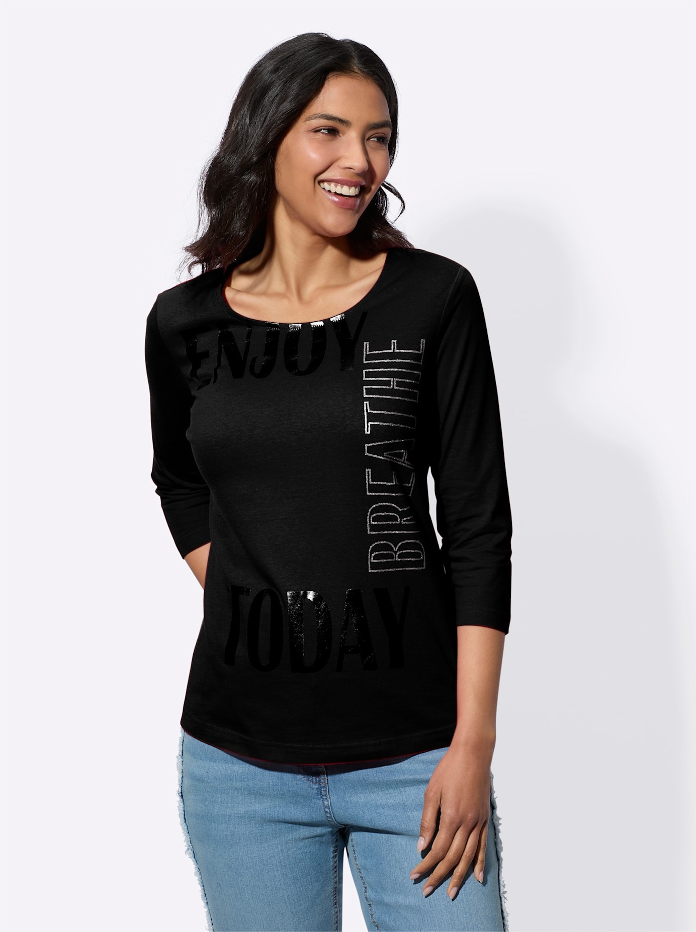 Classic Basics Rundhalsshirt »3/4-Arm-Shirt«, 1 Stk.
