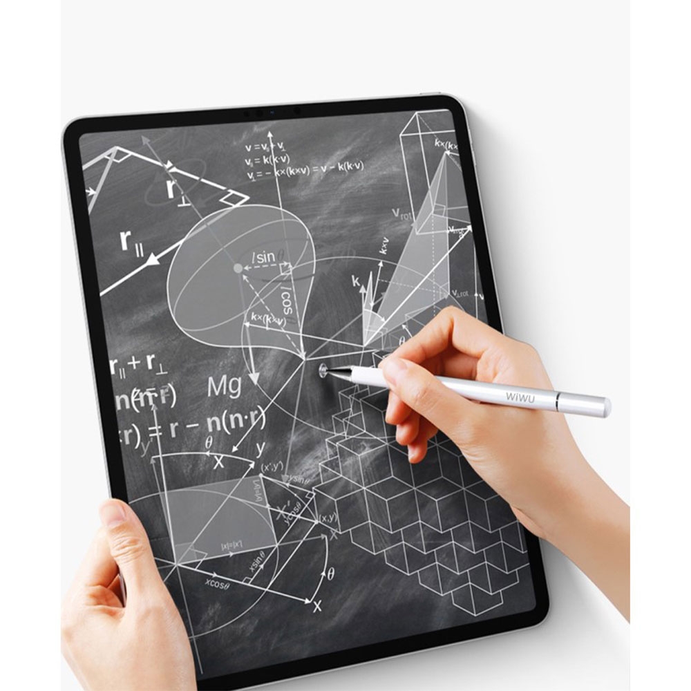 Pencil One 2in1 Passiver Kapazitiver Stylus Touch Pen   Kugelschreiber (iOS / Android / Windows) - Weiss