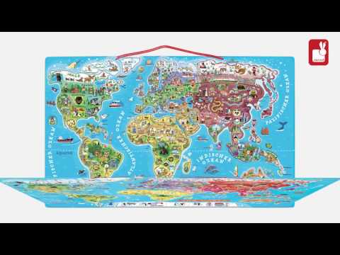 Janod Casse-Tête Monde Magnétique