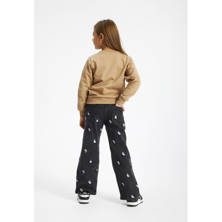The New TNLykke Wide Jeans Black denim wash