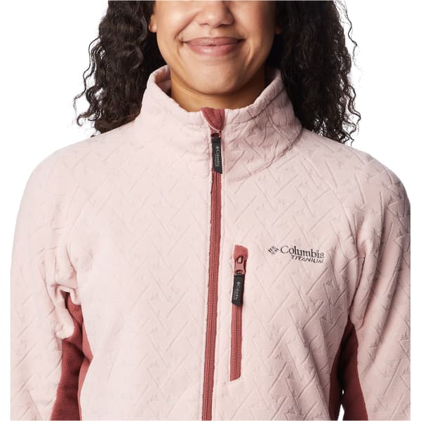 Veste polaire randonnée COLUMBIA TITAN PASS 3.0 FULL ZIP FLEECE W DUSTY PINK/BEETROOT