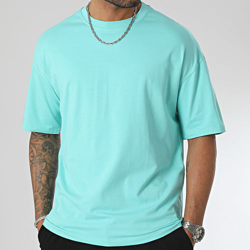 Tee Shirt Oversize Large 0102 Turquoise