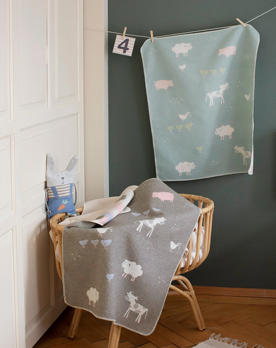 Wärmekissen HASE (16x39) in blau