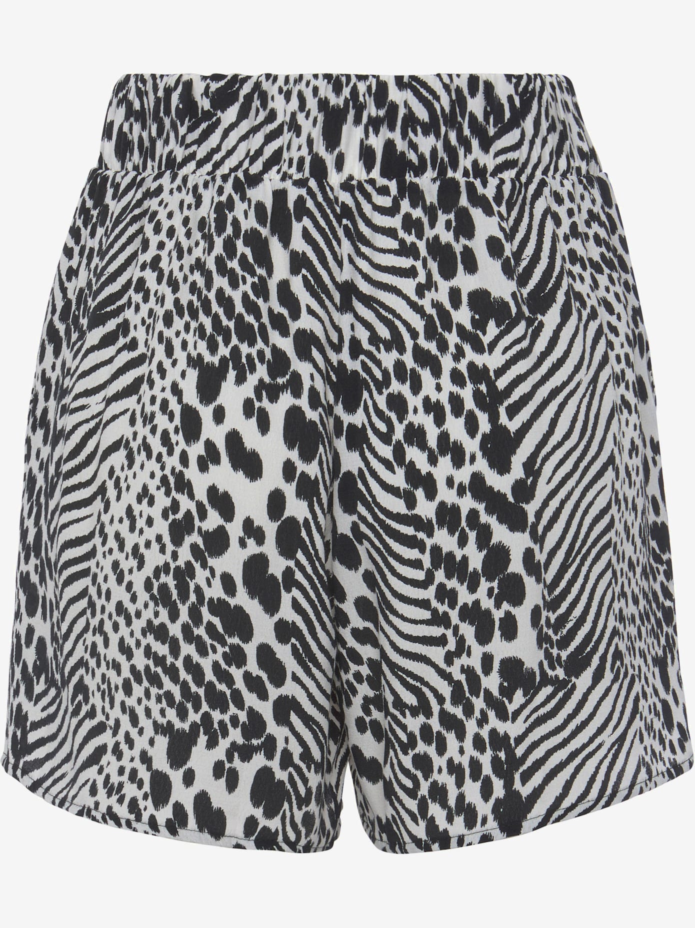 Short tissé ceinture à nouer fixe