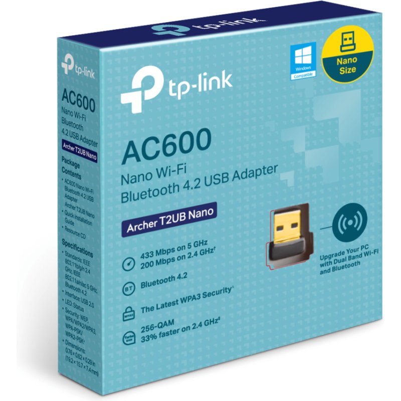 TP-Link Archer T2UB Nano WLAN / Bluetooth 433 Mbit/s
