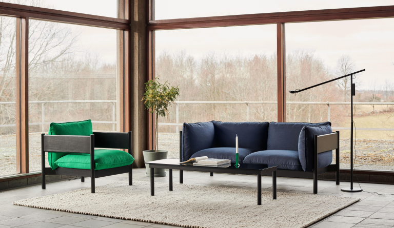 Hay Arbour Club fauteuil zwart gelakt beuken Vidar 932