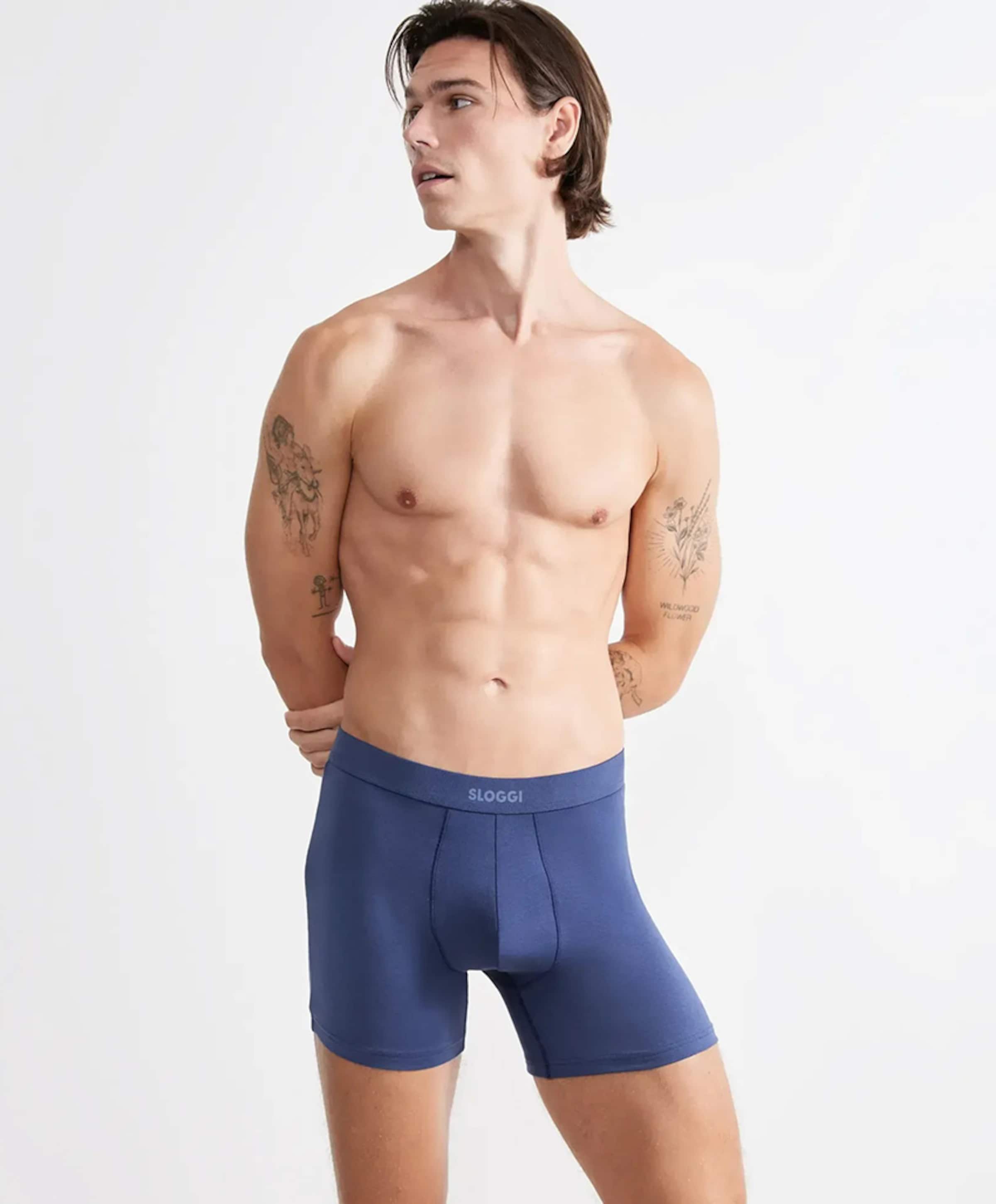 Sloggi Heren boxershort blauw