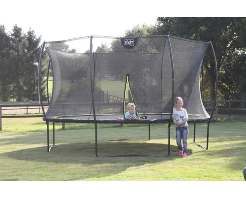 EXIT Silhouette trampoline met veiligheidsnet Ø 366 cm limoen