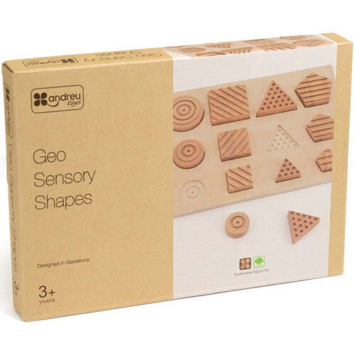 Andreu toys sensorische puzzel geo - 12st