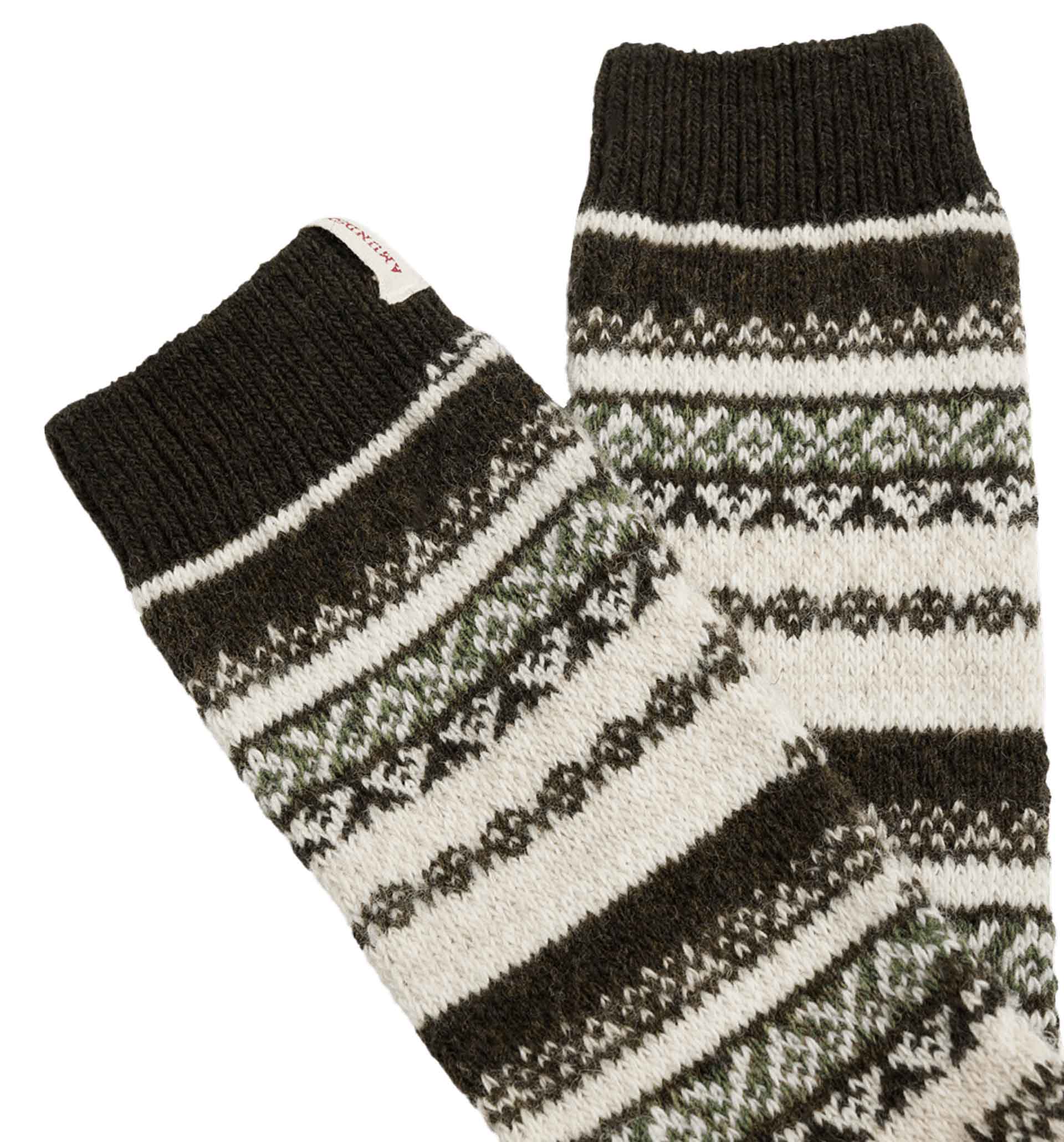 Skauen Mid Calf Socks 485/Hunter Green