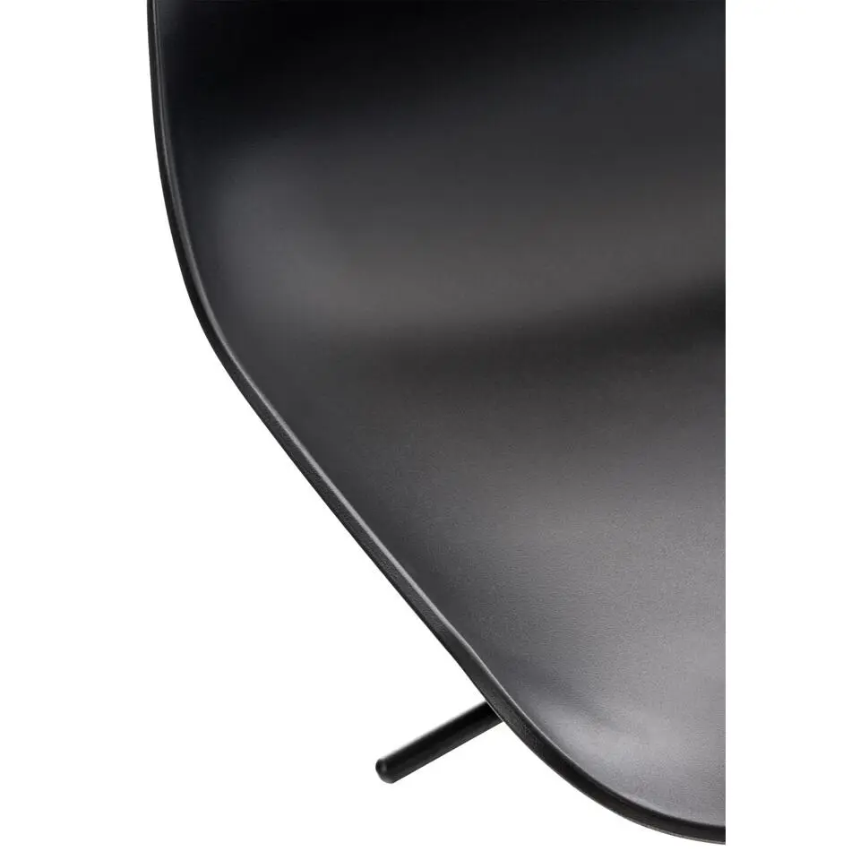 CLP Barkruk Aveiro zwart Frame - Kunststof - zwart