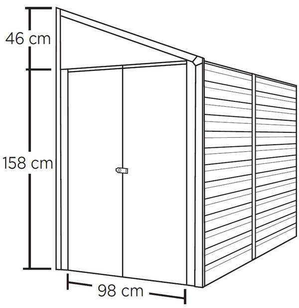 Spacemaker Anlehngerätehaus