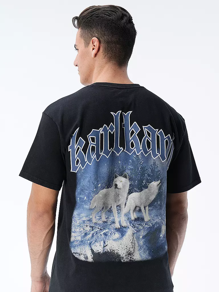KARL KANI T-Shirt schwarz
