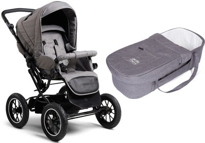 Petite Chérie Solide+ Kombivogn, Dark Grey/Grey Melange