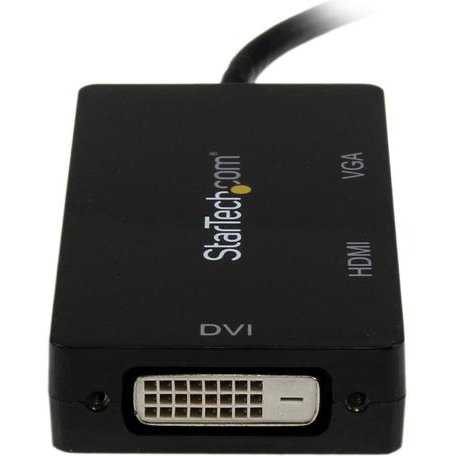 StarTech.com Adaptateur de voyage Mini DisplayPort vers VGA / DVI / HDMI - Convertisseur vidéo 3-en-1