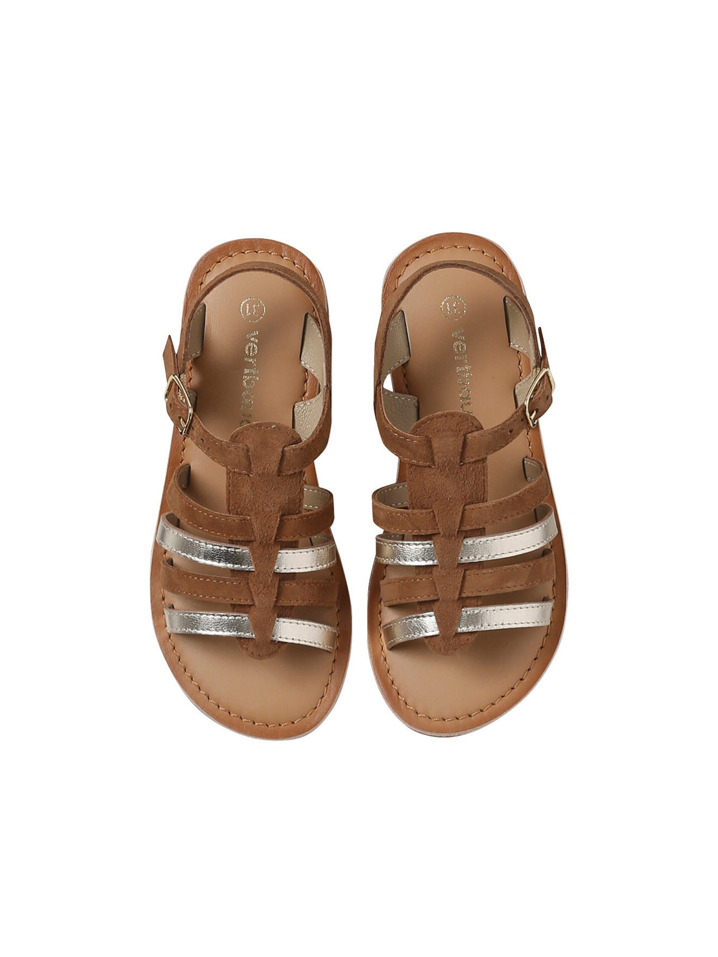 Vertbaudet Mädchen Römersandalen karamell
