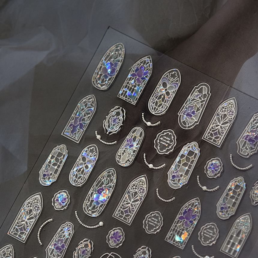 tomoni - Nail Art Stickers voor Gebrandschilderde Ramen