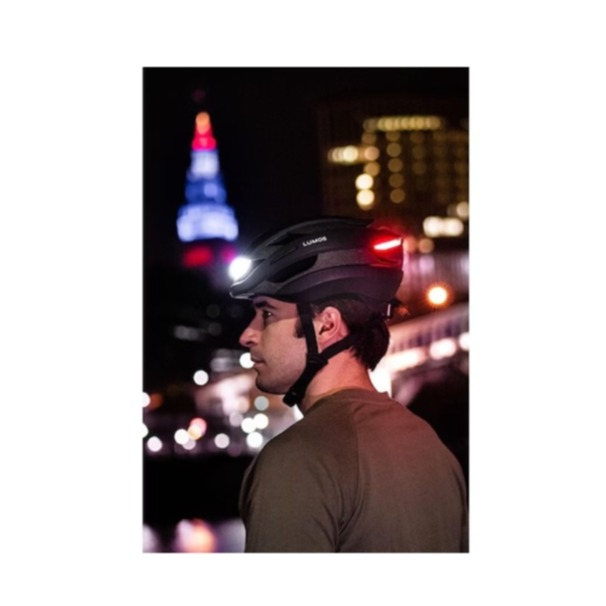 (Gr. M/L) Ultra Mips Verstellbarer Fahrrad Helm Velo Kopf Schutz mit Front- und Rücklicht / Blinkerfunktion - Schwarz